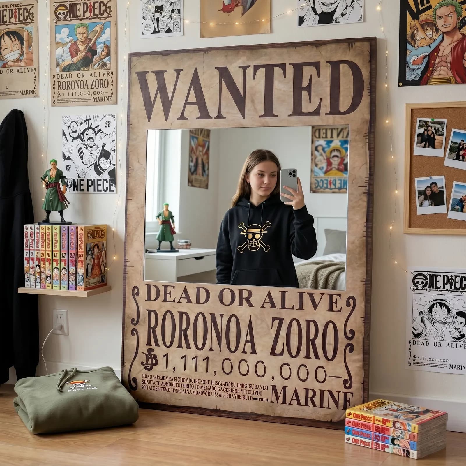 Zoro Wanted Poster Mirror