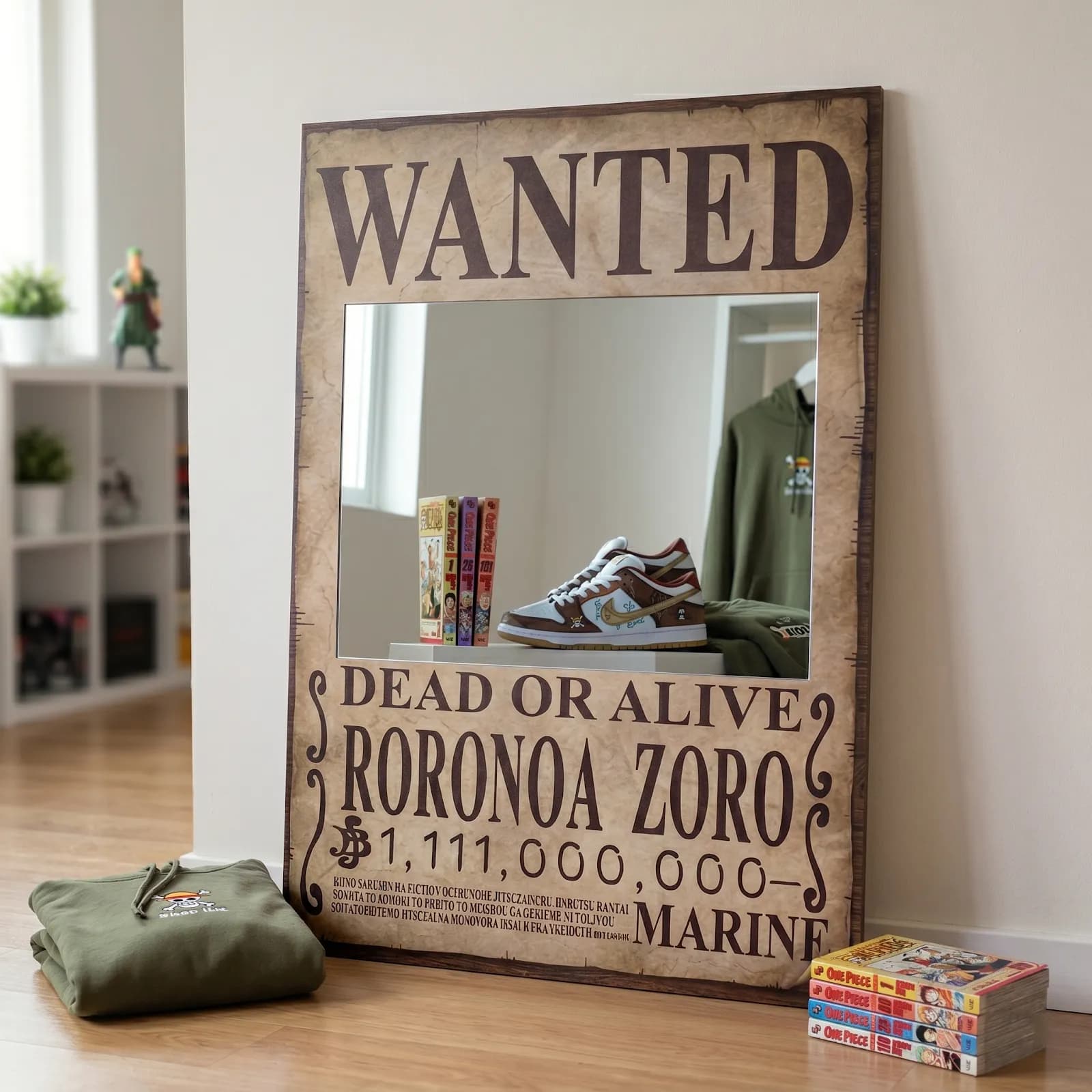 Zoro Wanted Poster Mirror