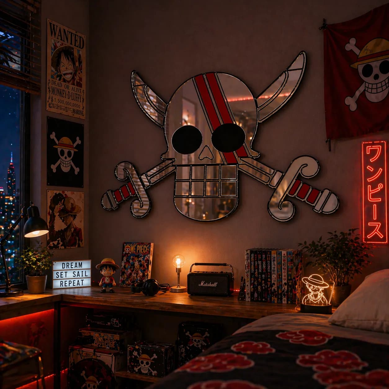Red Hair Pirates  Flag