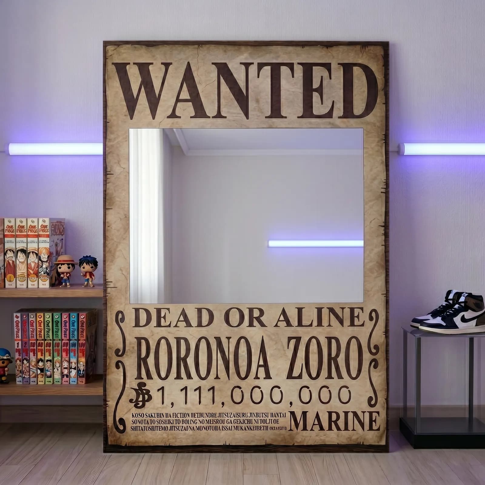 Zoro Wanted Poster Mirror